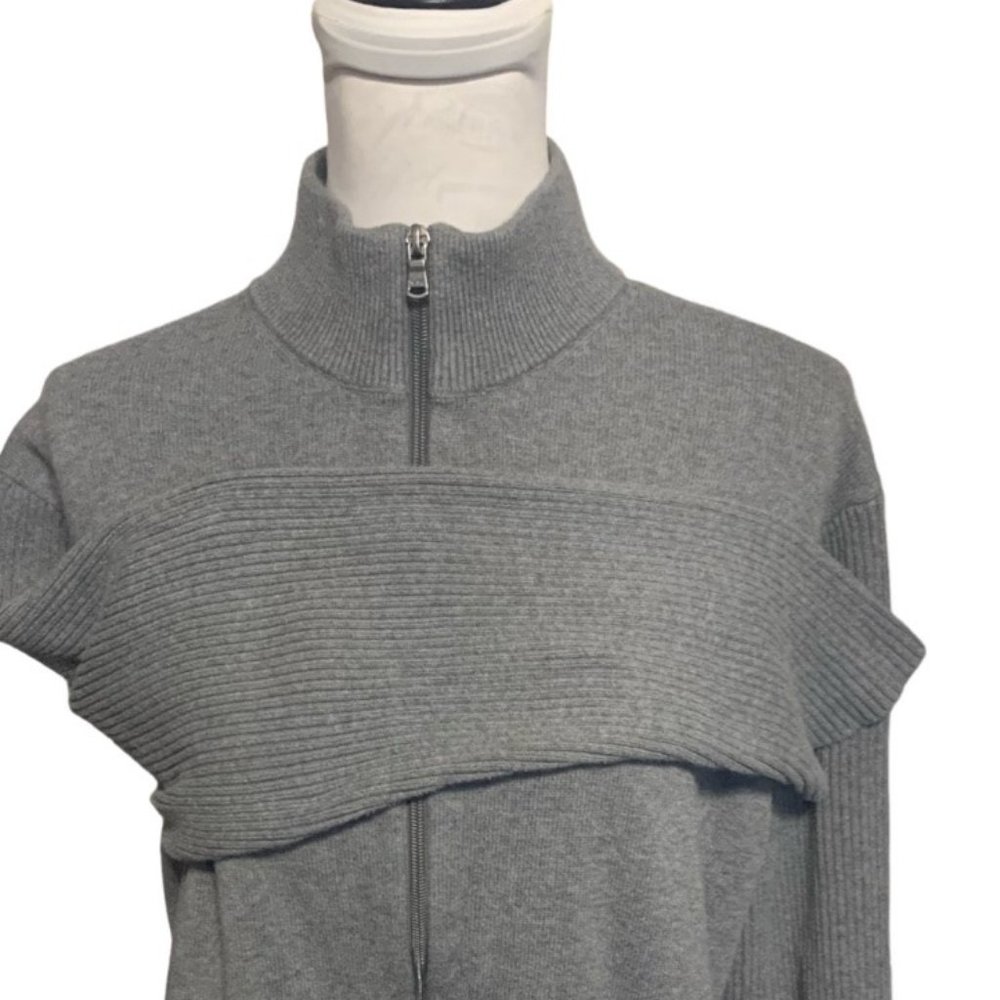 MICHAEL KORS Men's Full Zip Size XL Gray Dress Sweater - Picture 4 of 9